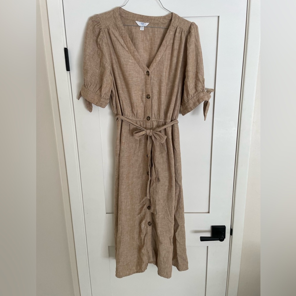Time and Tru Tan Long Sleeve Dress